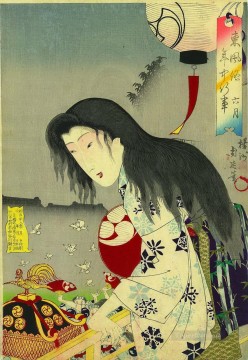 Annual Events and Customs in the Capital azuma Toyohara Chikanobu Oil Paintings